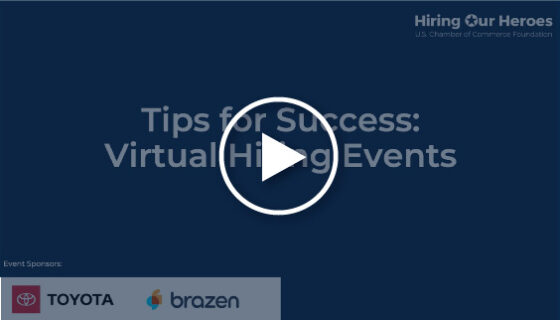 Tips for Success: Virtual Hiring Events webinar - video thumbnail image