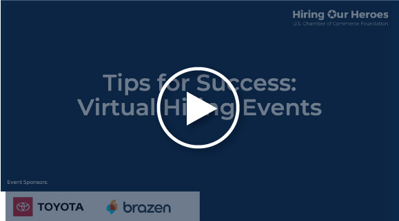 Tips for Success: Virtual Hiring Events webinar - video thumbnail image